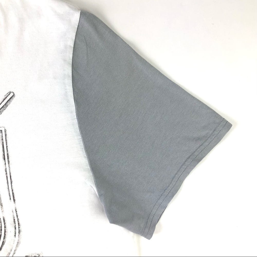 Express Color Block Airbrush Badge Graphic Tee - image 8